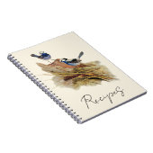 ターコイズの見事なウォーブラー ノートブック (右側)