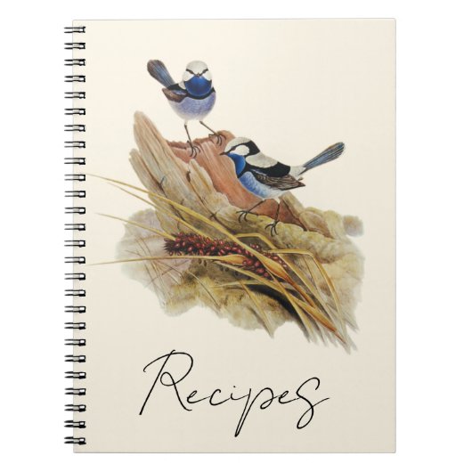 ターコイズの見事なウォーブラー ノートブック (正面)