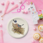 ターコイズの見事なウォーブラー ペーパープレート (パーティー)