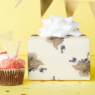 ターコイズの見事なウォーブラー ラッピングペーパー