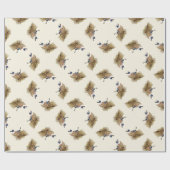 ターコイズの見事なウォーブラー ラッピングペーパー (フラット)