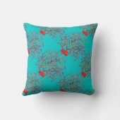ターコイズの赤い珊瑚 クッション (裏面)
