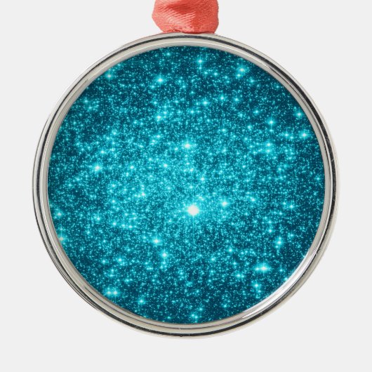 ターコイズの輝き メタルオーナメント (正面)