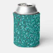 ターコイズの輝き:明るいクローズアップ基礎 缶クーラー (缶裏面)