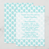 ターコイズの部族の矢印の結婚式の招待 招待状 (正面/裏面)