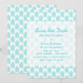 ターコイズの部族矢印の保存日付招待状 招待状 (正面/裏面)