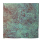 ターコイズの銅の織り目加工のグランジ タイル (正面)