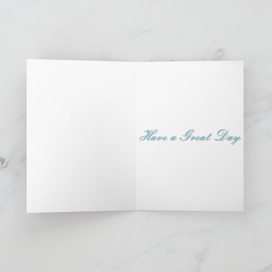 ターコイズの青い蝶 カード (内部)