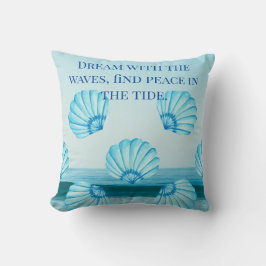 ターコイズの静けさ：沿岸の夢 クッション