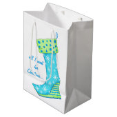 ターコイズの靴の恋人すべて私はクリスマスのストッキングがほしいと思います ミディアムペーパーバッグ (正面アングル)