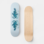 ターコイズの鮫の入れ墨のスケートボード スケートボード (正面)