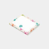 ターコイズのAppleカラフルなHandprintsの先生 ポストイット (アングル)