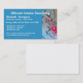 ターコイズのCloisonneの芸術 名刺 (正面/裏面)