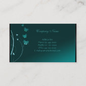 ターコイズのElegantsの名刺 名刺 (裏面)