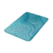 ターコイズはっきりしたマーブルバスマットラグ バスマット (アングル)