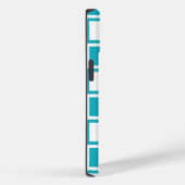 ターコイズはっきりしたモダン正方形 Case-Mate iPhoneケース (裏面 / 右)
