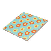 ターコイズはっきりしたY2Kワイルドフラワー鮮やか春デコール タイル (側面)