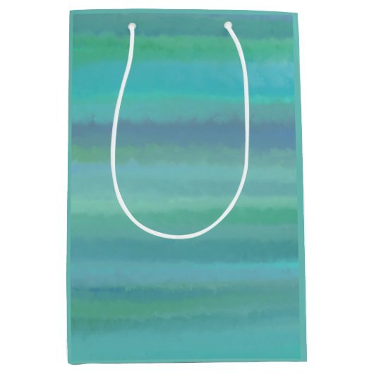 ターコイズはマイお気に入りのカラー中抱き枕 ミディアムペーパーバッグ (正面)