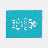 ターコイズは平静およびあなたの文字のフリースブランケットを保ちます フリースブランケット (正面(横))