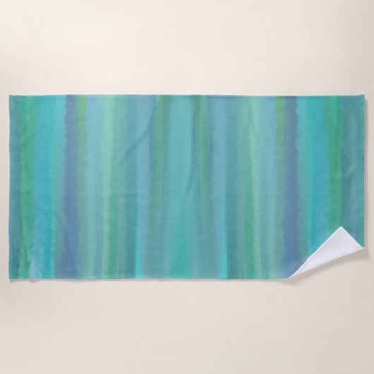 ターコイズは私のお気に入りの色 ビーチタオル (正面)