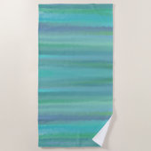 ターコイズは私のお気に入りの色 ビーチタオル (正面)