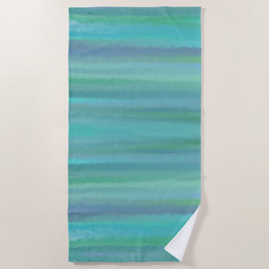 ターコイズは私のお気に入りの色 ビーチタオル (正面)