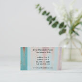 ターコイズは金属錆つきました 名刺 (スタンド正面)