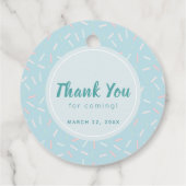 ターコイズふりかけアイスクリーム誕生日サンキュー フェイバータグ (裏面)