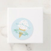 ターコイズふりかけアイスクリーム誕生日サンキュー フェイバータグ (インサイチュ)