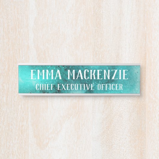 ターコイズぶら下がったのドアサイン名プレート サインプレート (正面)