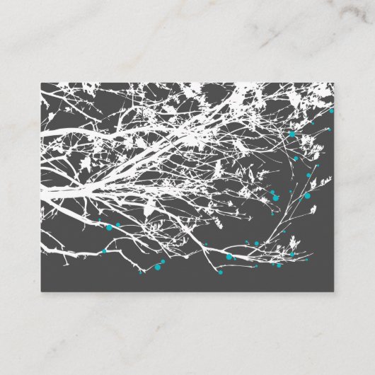 ターコイズぶら下がったズクレーン支部東アジア結婚ズ プレイスカード (裏面)