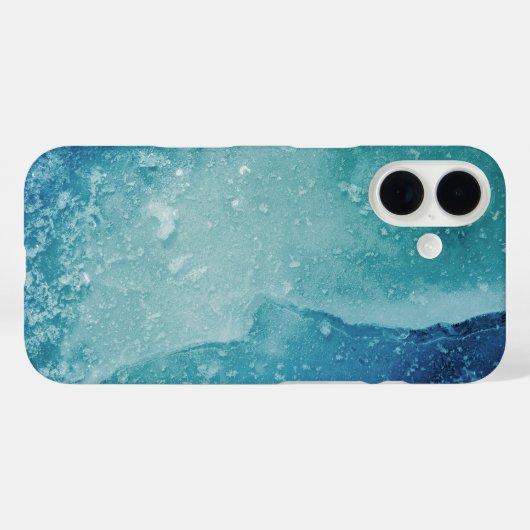 ターコイズアイス抽象芸術アートフォト Case-Mate iPhoneケース (裏面 (横))