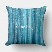 ターコイズアクアグラムグリッター クッション (正面)