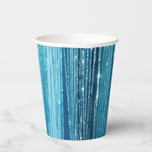 ターコイズアクアグラムグリッター 紙コップ (右)