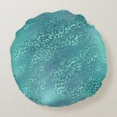 ターコイズアクアグリーンスパークル ラウンドクッション (裏面)