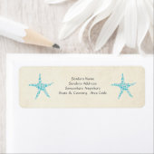 ターコイズアクアスターフィッシュスモール住所 シール (インサイチュ)