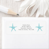 ターコイズアクアスターフィッシュスモール住所 シール (インサイチュ)