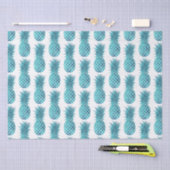 ターコイズアクアトロピカルパイナップル 薄葉紙 (クラフト)