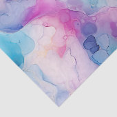 ターコイズアクアパープルピンクマーブル誕生日 薄葉紙 (詳細)