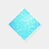 ターコイズアクアピクセル紙ナプキンス スタンダードカクテルナプキン (角)