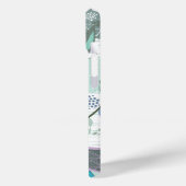 ターコイズアクアブルースウィートバードフローラガーデンシック Case-Mate iPhoneケース (裏面 / 左)