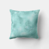 ターコイズアクア金ゴールドグラムグリッタースパークル     クッション (裏面)