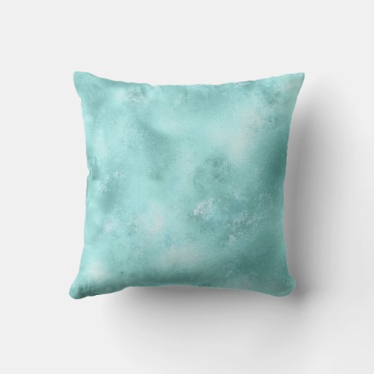 ターコイズアクア金ゴールドグラムグリッタースパークル クッション (裏面)