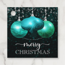 ターコイズアゲエレガントートボードブルズメリークリスマス フェイバータグ