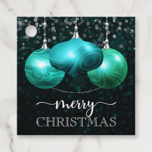 ターコイズアゲエレガントートボードブルズメリークリスマス フェイバータグ (正面)