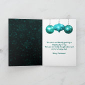ターコイズアゲートボーブルクリスマスディナーパーティー シーズンカード (内部)