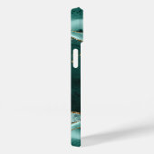 ターコイズアゲートモノグラム名金ゴールドグリッター Case-Mate iPhoneケース (裏面 / 右)