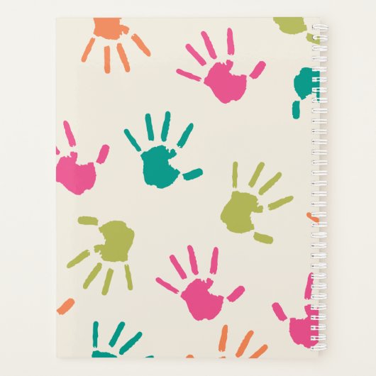 ターコイズアップカラフルル手書き先生プランナー プランナー手帳 (裏面)