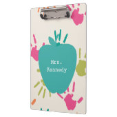 ターコイズアップルカラフル手紋先生 クリップボード (左)