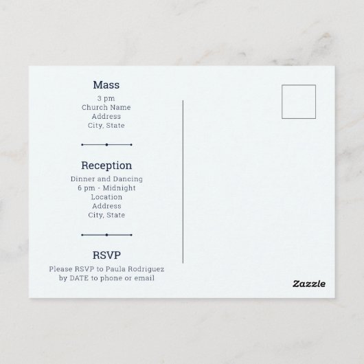 ターコイズアラビアンナイツウォーターカラーキンセアニラ ポストカード (裏面)